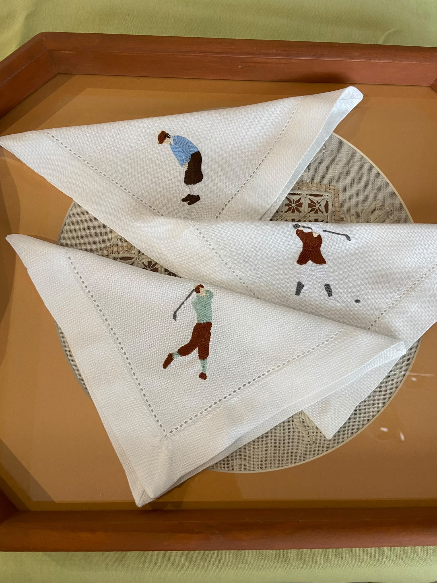 Servilletas golf vintage